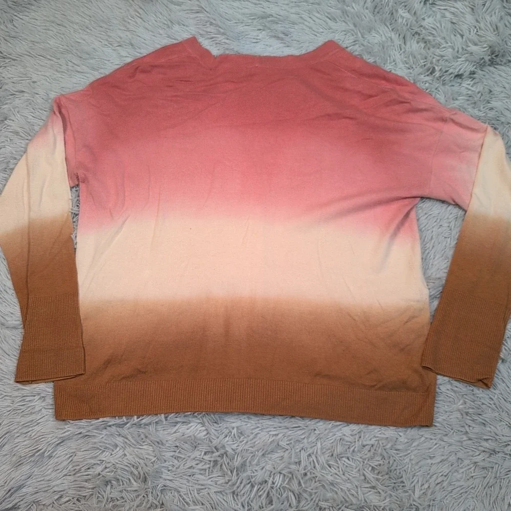 J. Jill‎ Sweater Womens M Cardigan Button Up Ombre Lightweight Soft Comfort
